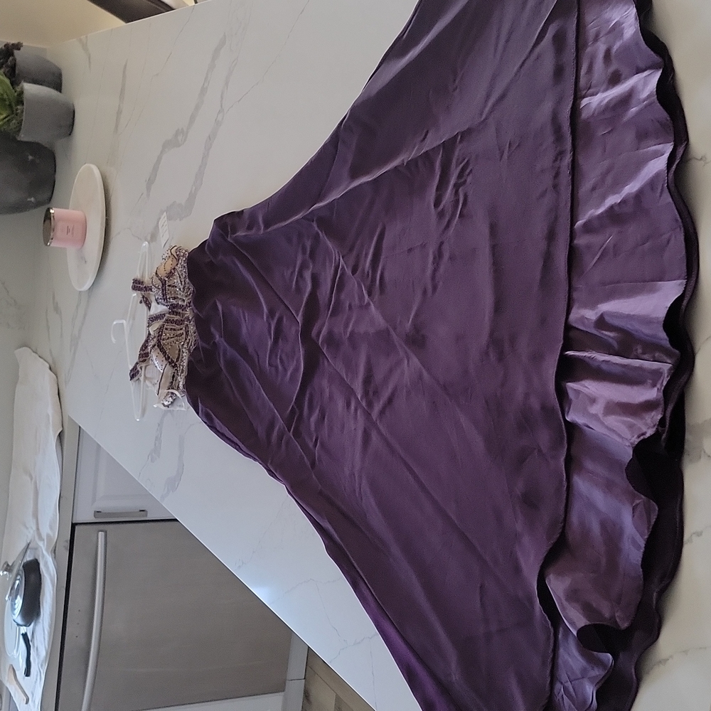 BEAUTIFUL NEW PROM  DRESS IN PURPLE COLOR - Picture 4 of 10